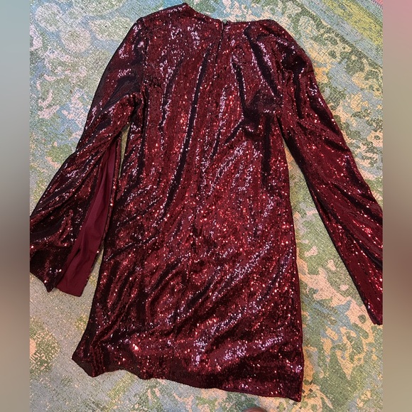 Dress the Population Sequin Cape Dress - Picture 2 of 5